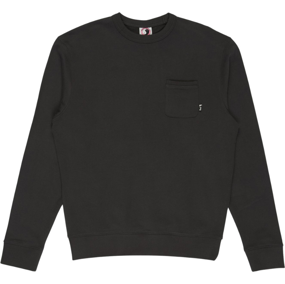 2026 T & C Surf Designs Mens YY 71 Pocket Crew Sweat TM7CF - Wash Black